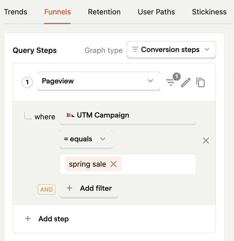 Filtering UTM properties